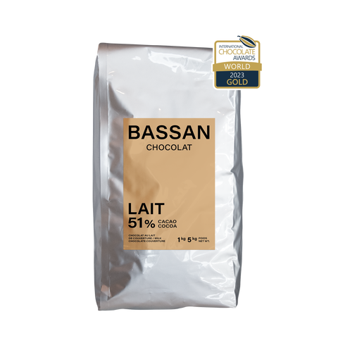 Pastilles de chocolat au lait 51%