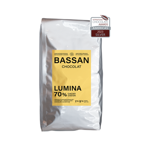 Pastilles de chocolat biologique Lumina 70%