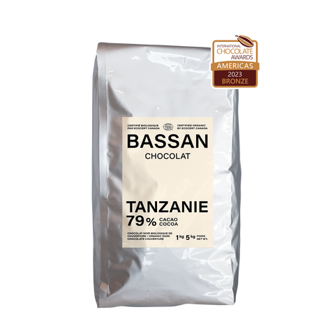 Pastilles de chocolat biologique Tanzanie 79%