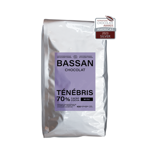 Mini Pastilles de chocolat biologique Ténébris 70%