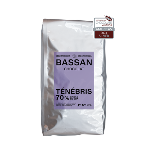 Pastilles de chocolat biologique Ténébris 70%