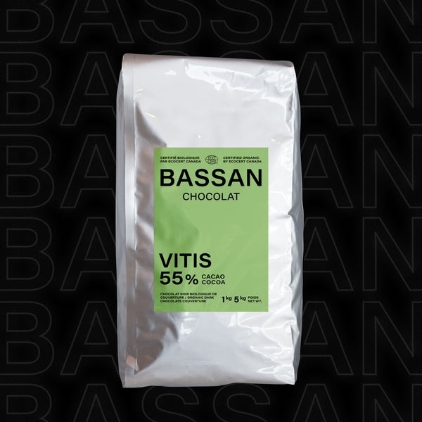 Pastilles de chocolat biologique Vitis 55%