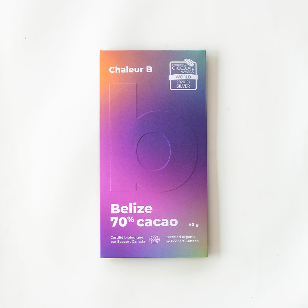 Tablette de chocolat Belize 70%