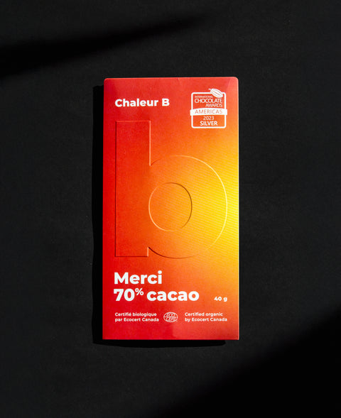 Tablette de chocolat Merci 70%