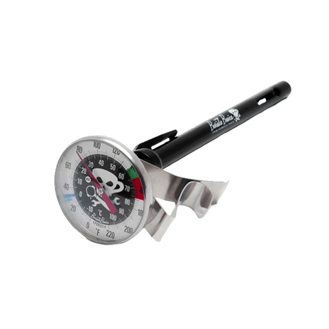 Milk frothing thermometer